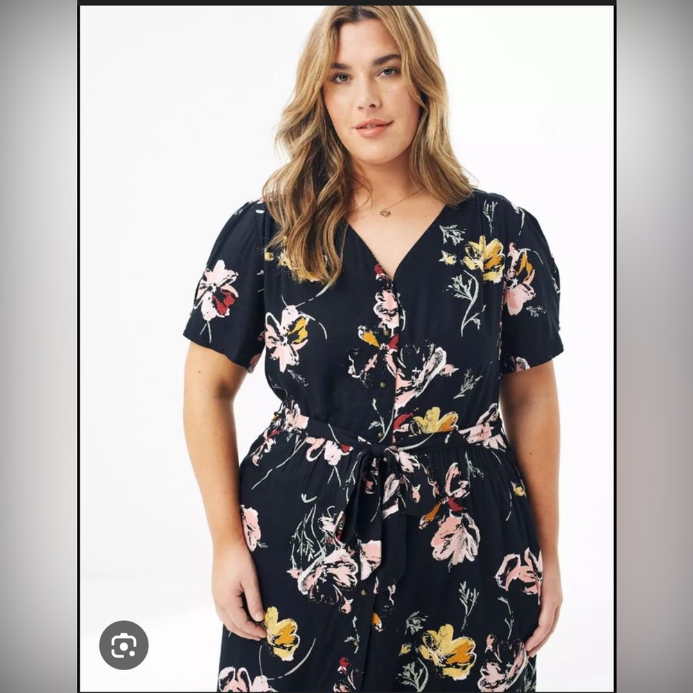Fat Face Esme Homestead Tea Dress with Floral Accents